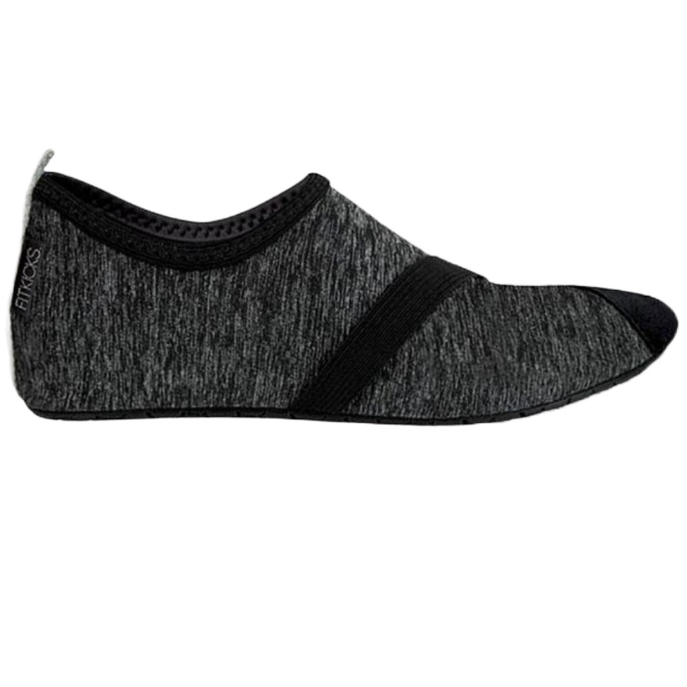 FitKicks Foldable Travel Flats Black Slip On Shoes Packable NWT Women’s 7-8 - Picture 2 of 5